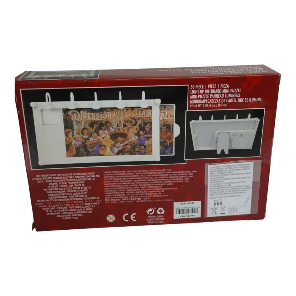 New Disney Pixar Coco Light Up‎ Billboard Puzzle Kids 50 Piece Day of the Dead